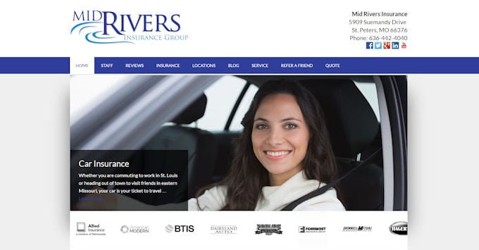 Mid Rivers Insurance Website